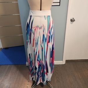 White,Blue, Pink Skirt